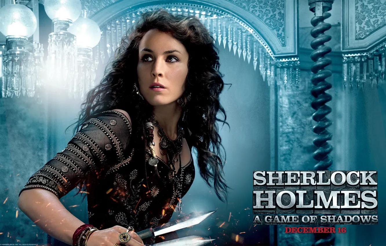 Photo wallpaper girl, Sherlock Holmes, sherlock holmes, noomi rapace