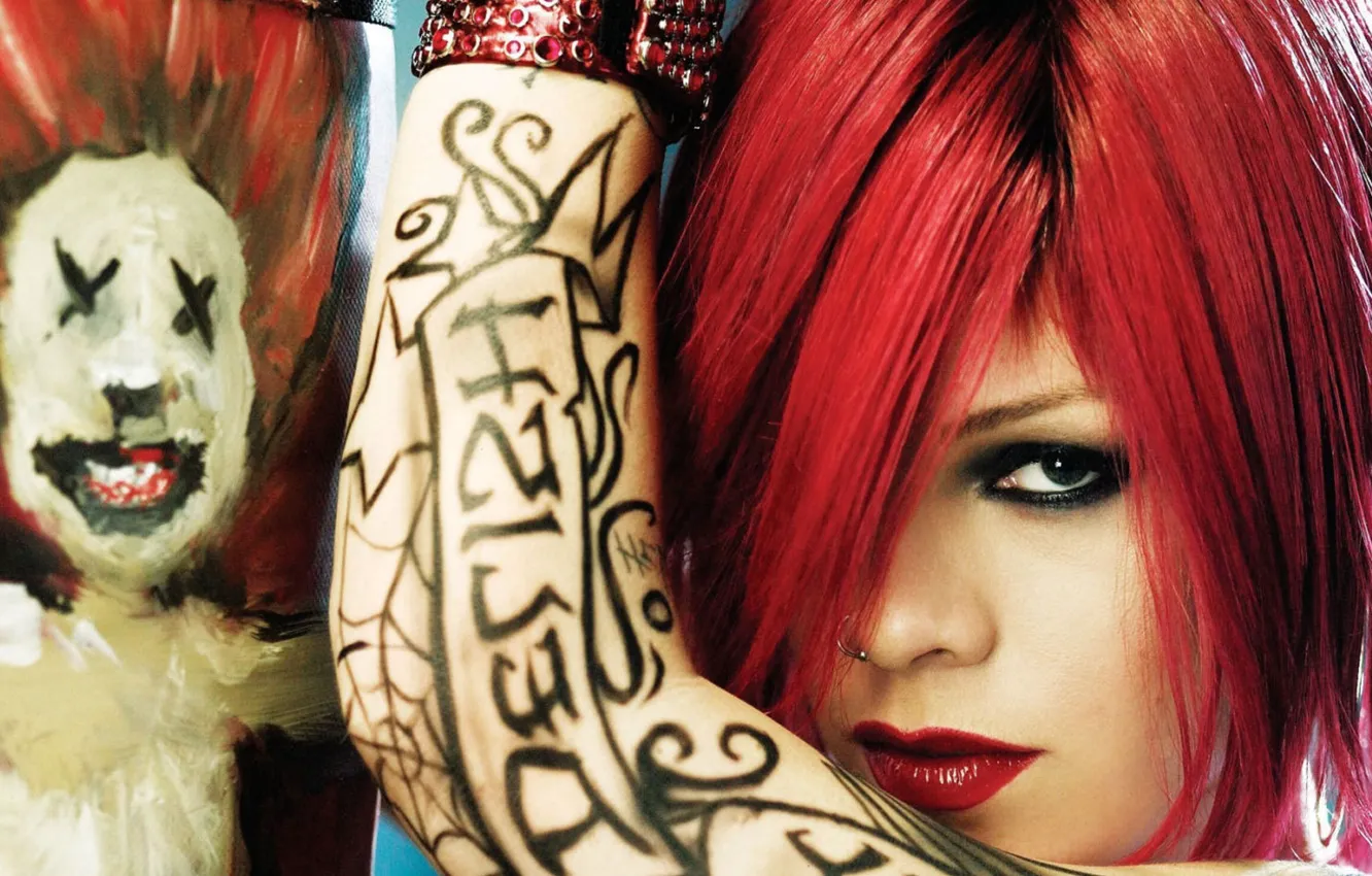 Photo wallpaper figure, Pink, singer, red hair