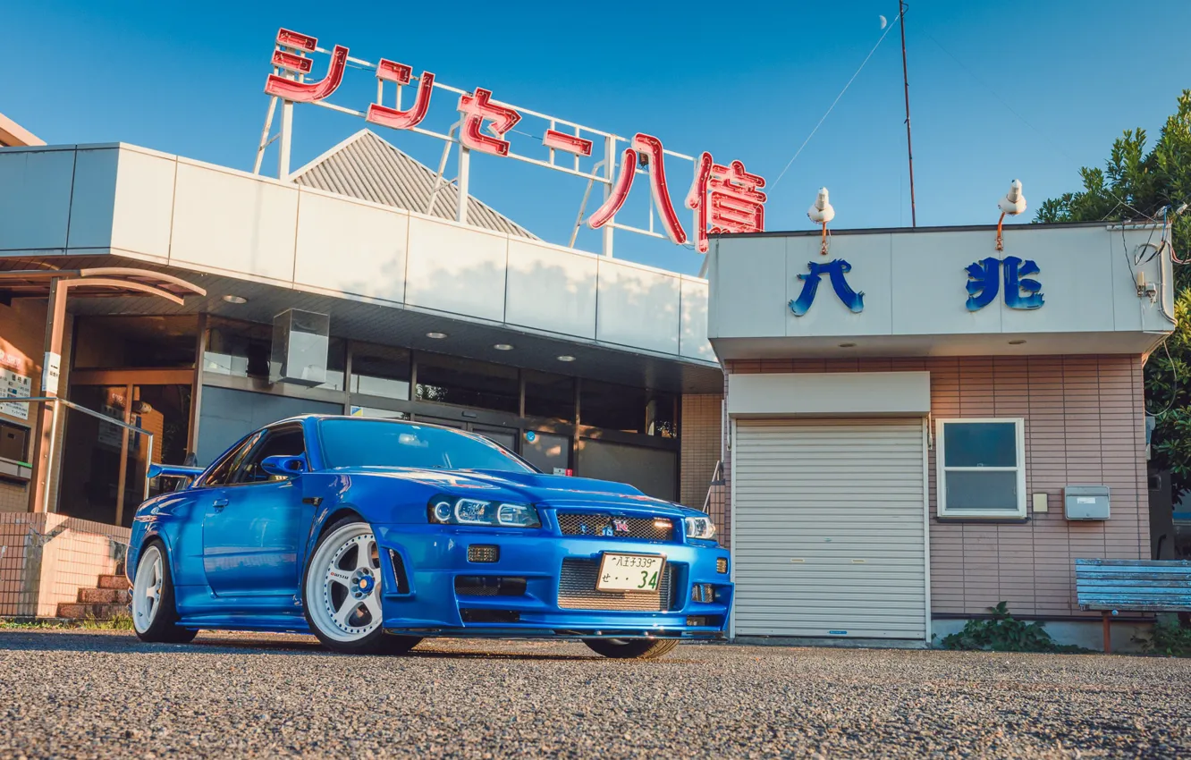 Photo wallpaper Nissan, GT-R, Skyline, Turbo, 2005, Nismo, BNR34, V-spec