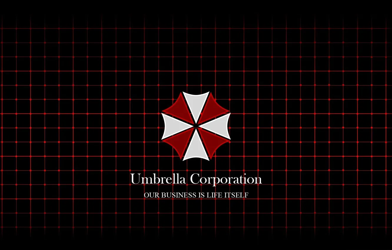 Photo wallpaper red, logo, game, cross, Resident Evil, Umbrella, book, evil