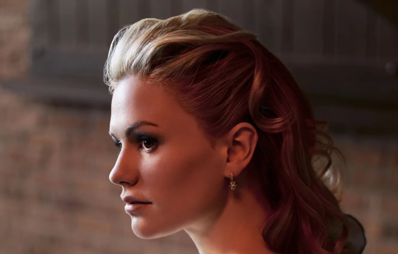 Photo wallpaper girl, face, portrait, actress, profile, True blood, Anna Paquin, Anna Paquin