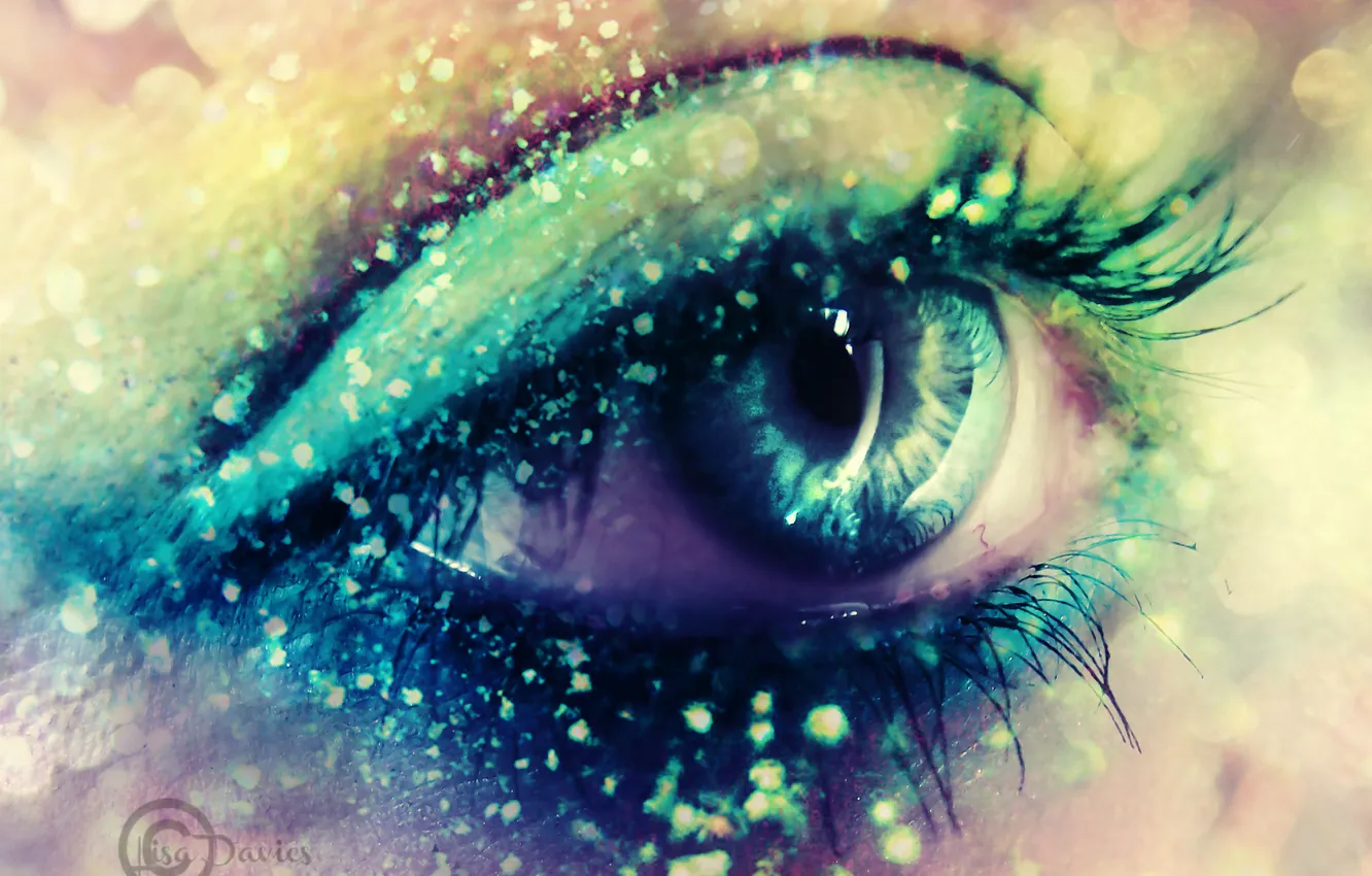 Photo wallpaper macro, macro, eyelashes. makeup, Graz