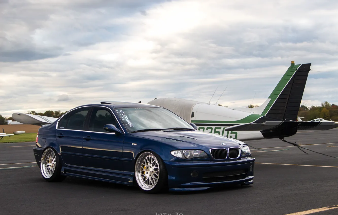 Photo wallpaper tuning, BMW, BMW, Germany, blue, tuning, power, E46