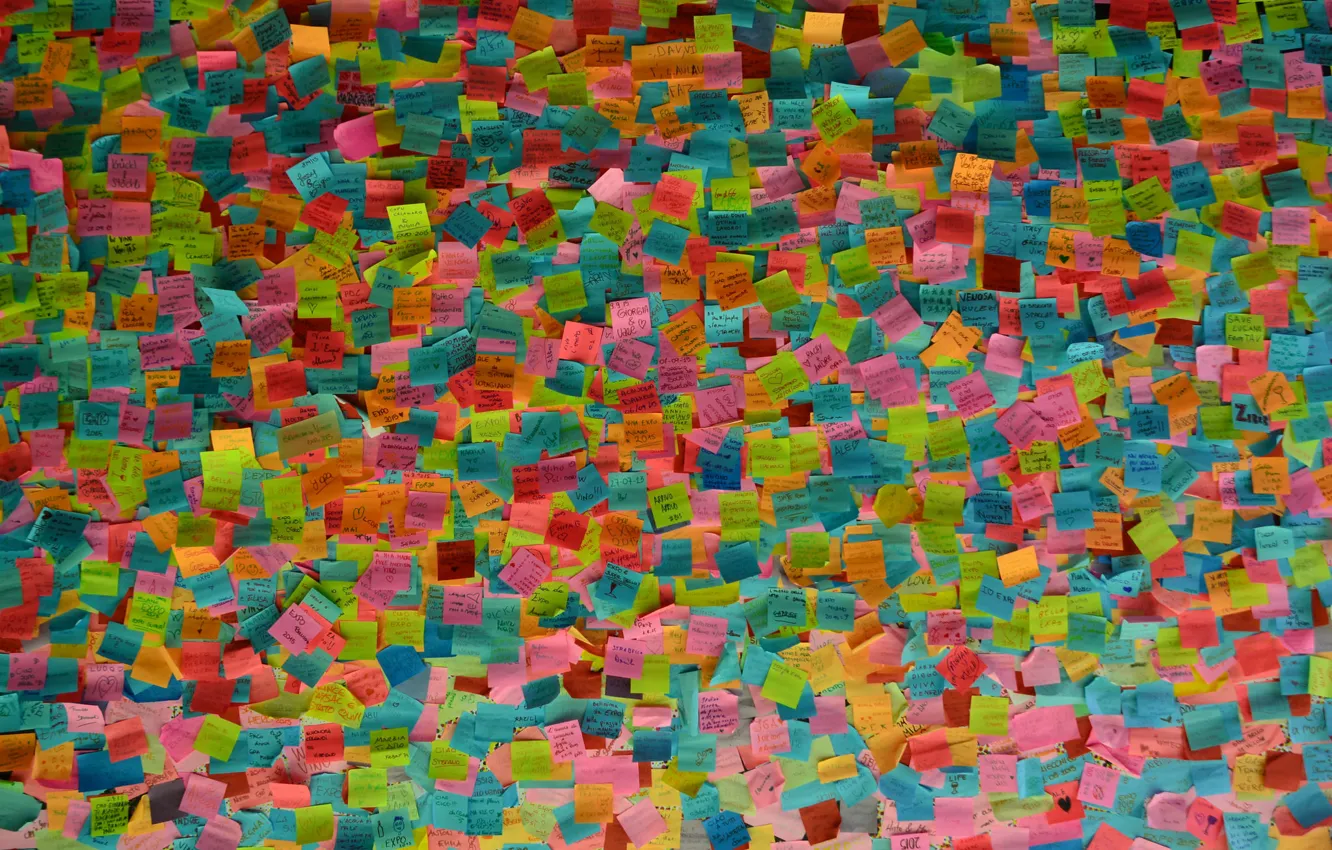 Photo wallpaper paper, texture, note, leaves, notes