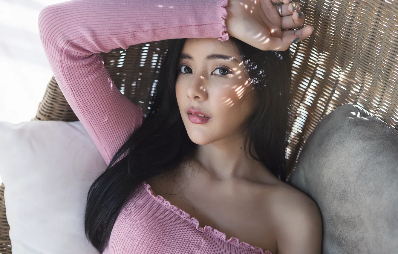 Photo wallpaper hair, cutie, face, look