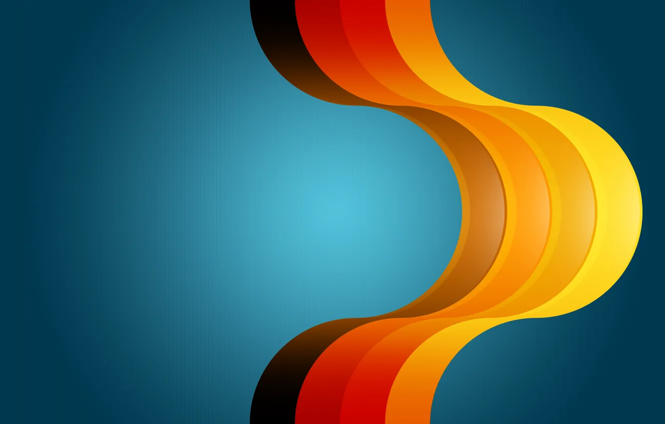 Photo wallpaper line, blue, yellow, red, color