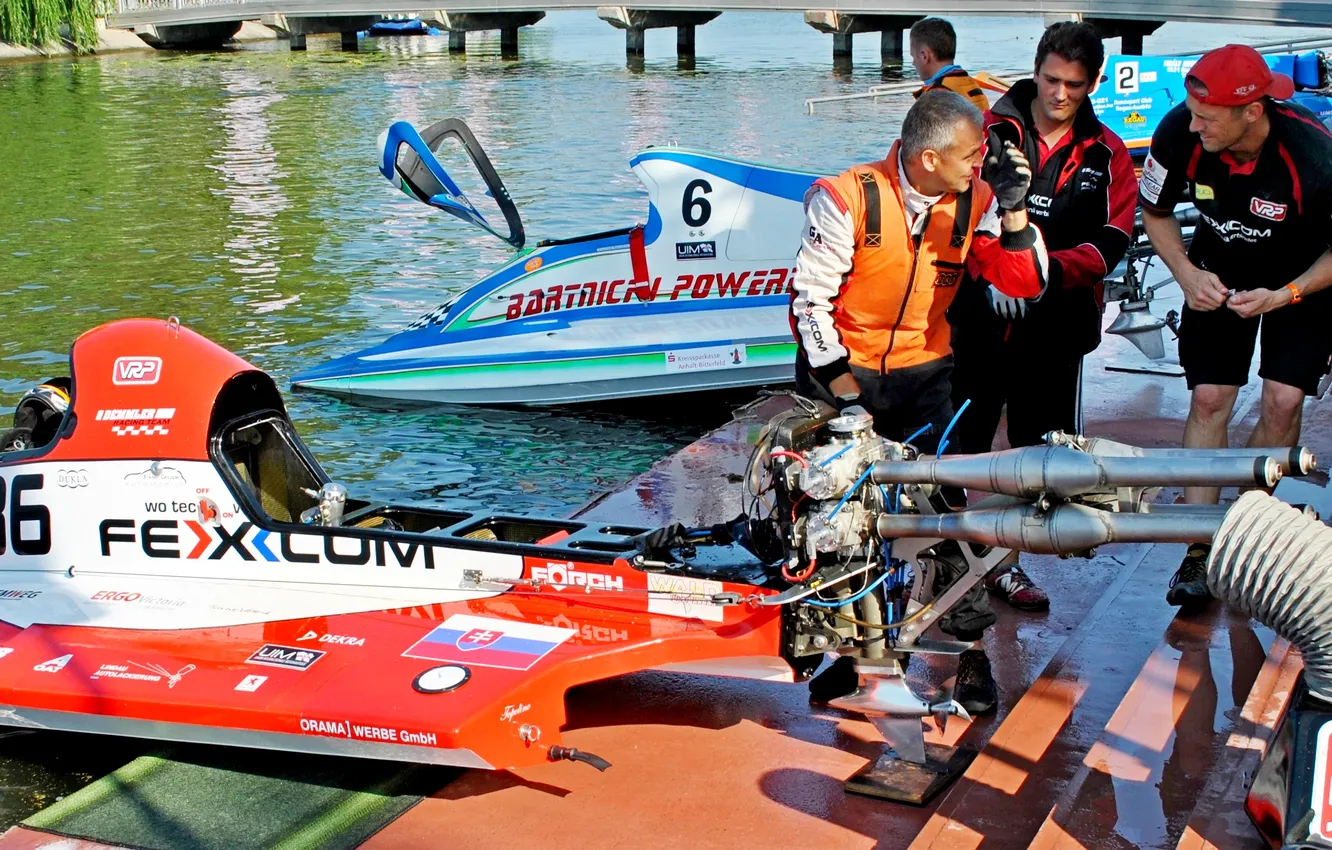 Photo wallpaper race, boat, speed