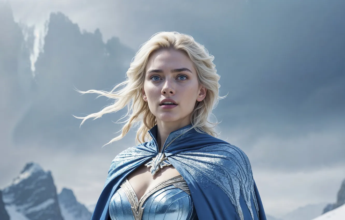 Photo wallpaper princess, warrior, female, portrait