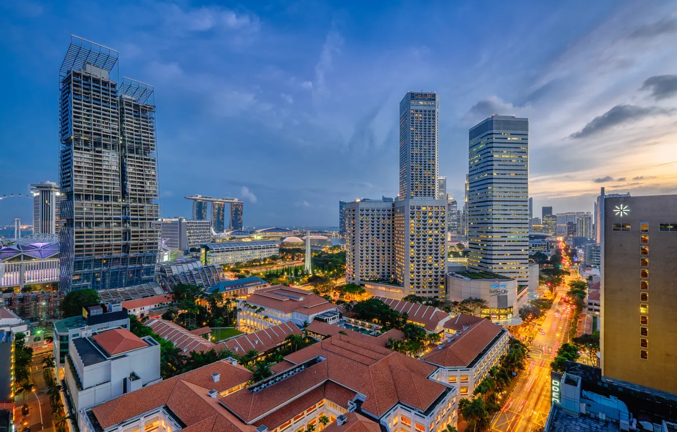 Photo wallpaper Singapore, megapolis, Singapore, Rochor