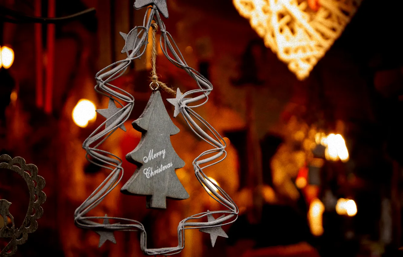 Photo wallpaper decoration, toy, Christmas, herringbone