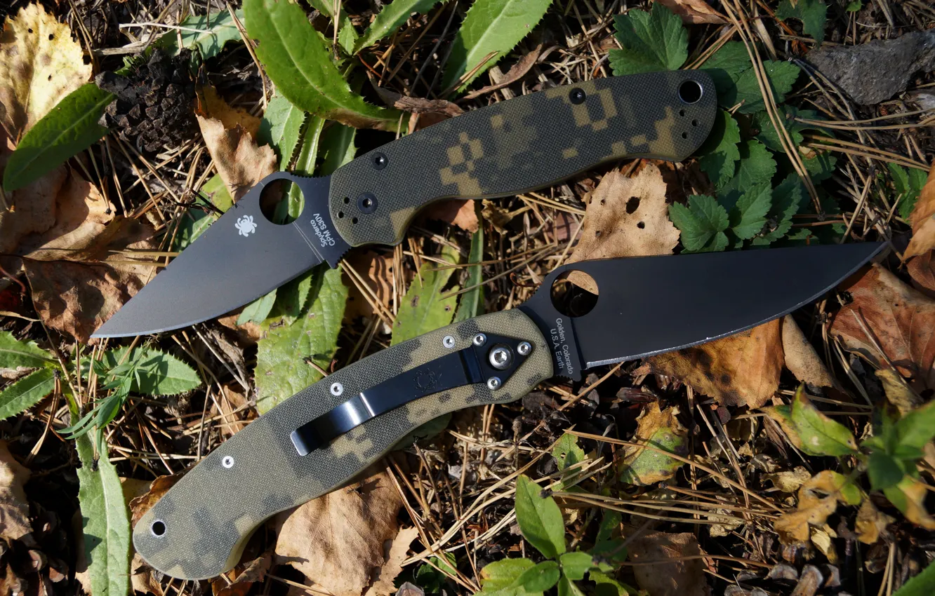 Photo wallpaper military, spyderco, PARAMILITARY 2