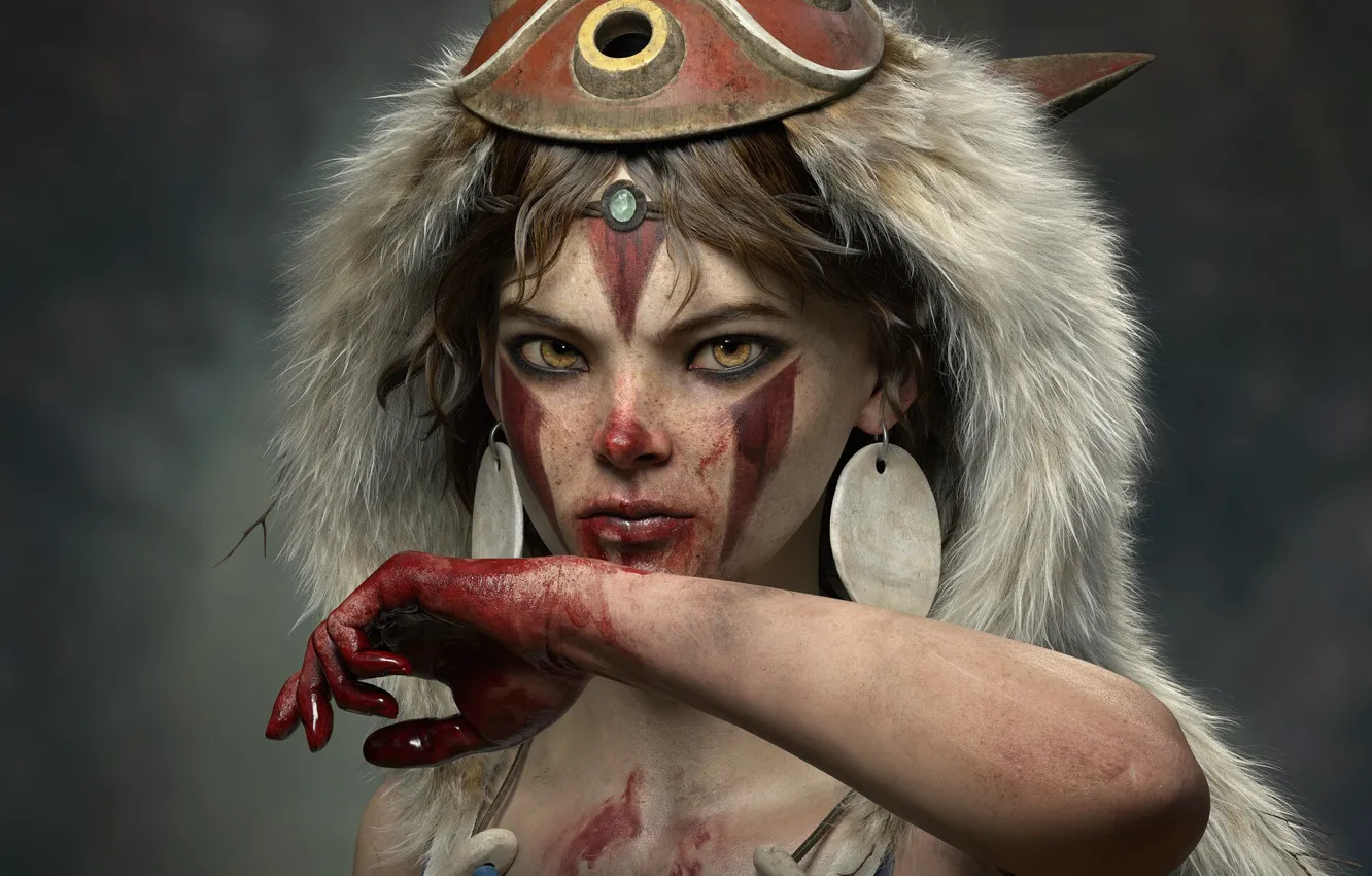 Photo wallpaper girl, art, Anime