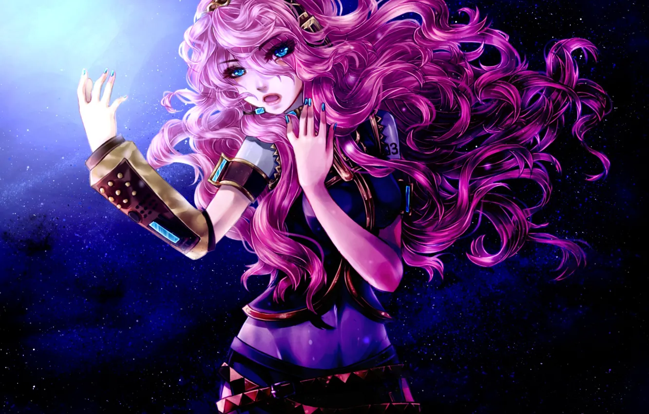 Photo wallpaper girl, stars, art