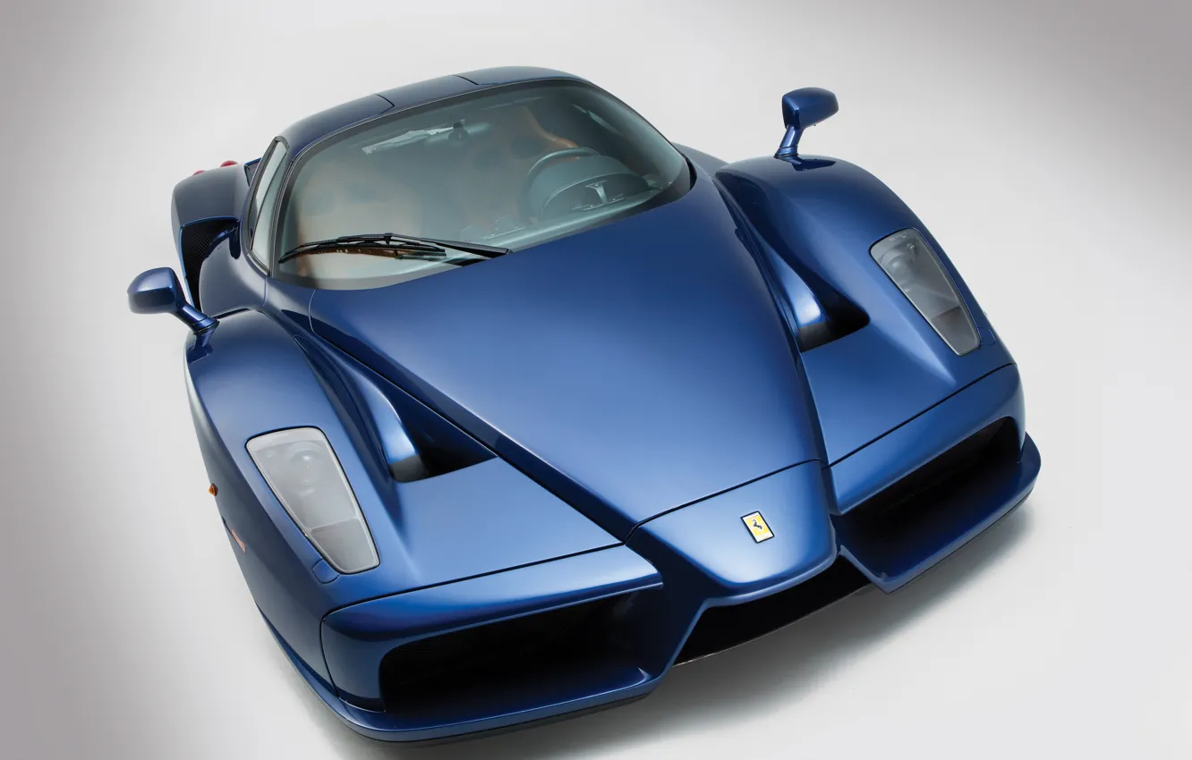 Photo wallpaper Ferrari Enzo, Blue, Supercar