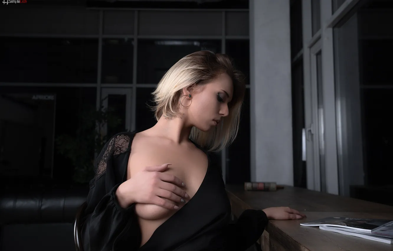 Photo wallpaper chest, tattoo, profile, sponge, Lich