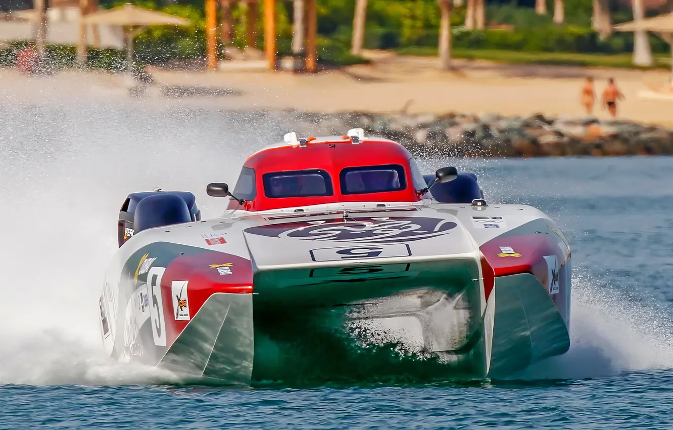 Photo wallpaper race, boat, speed