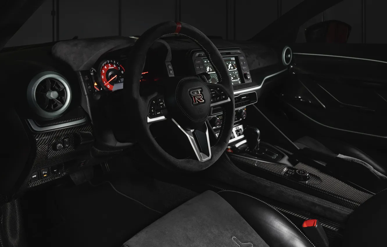 Photo wallpaper interior, the wheel, Nissan, GT-R, R35, Nismo, ItalDesign, 2020