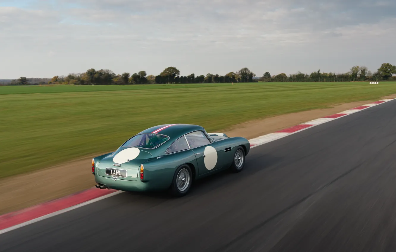 Photo wallpaper Aston Martin, Speed, Track, Classic, 2018, Classic car, 1958, DB4