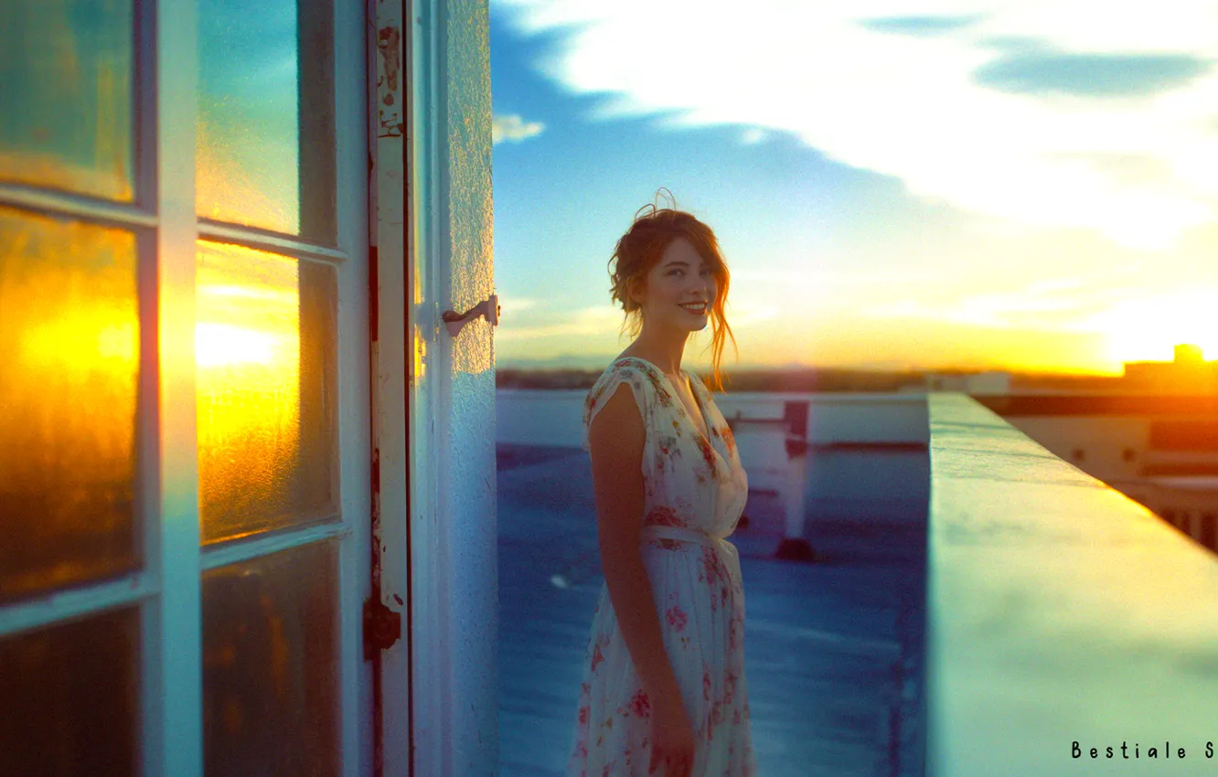 Photo wallpaper generation, noise, women, Color Burst