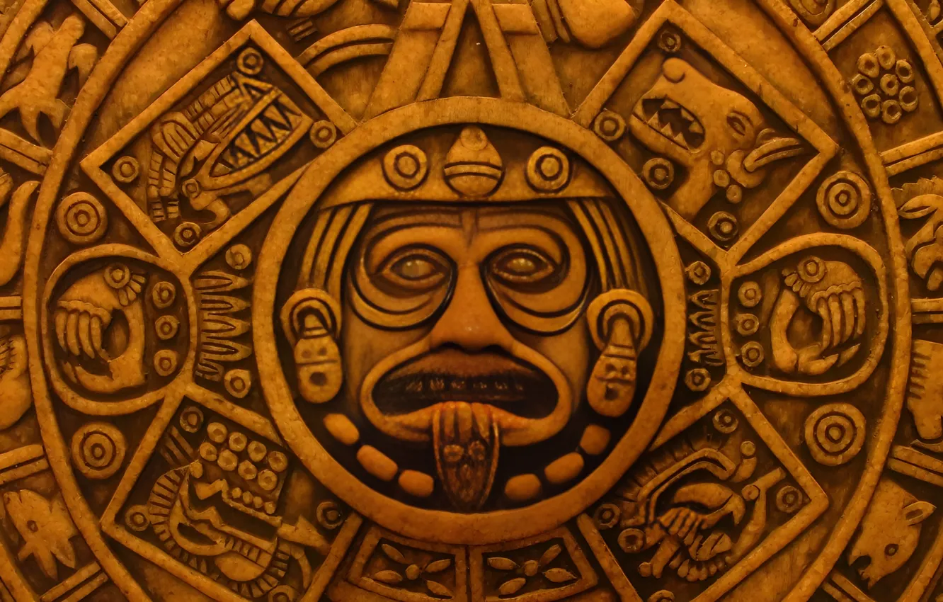 Photo wallpaper figure, civilization, Aztec