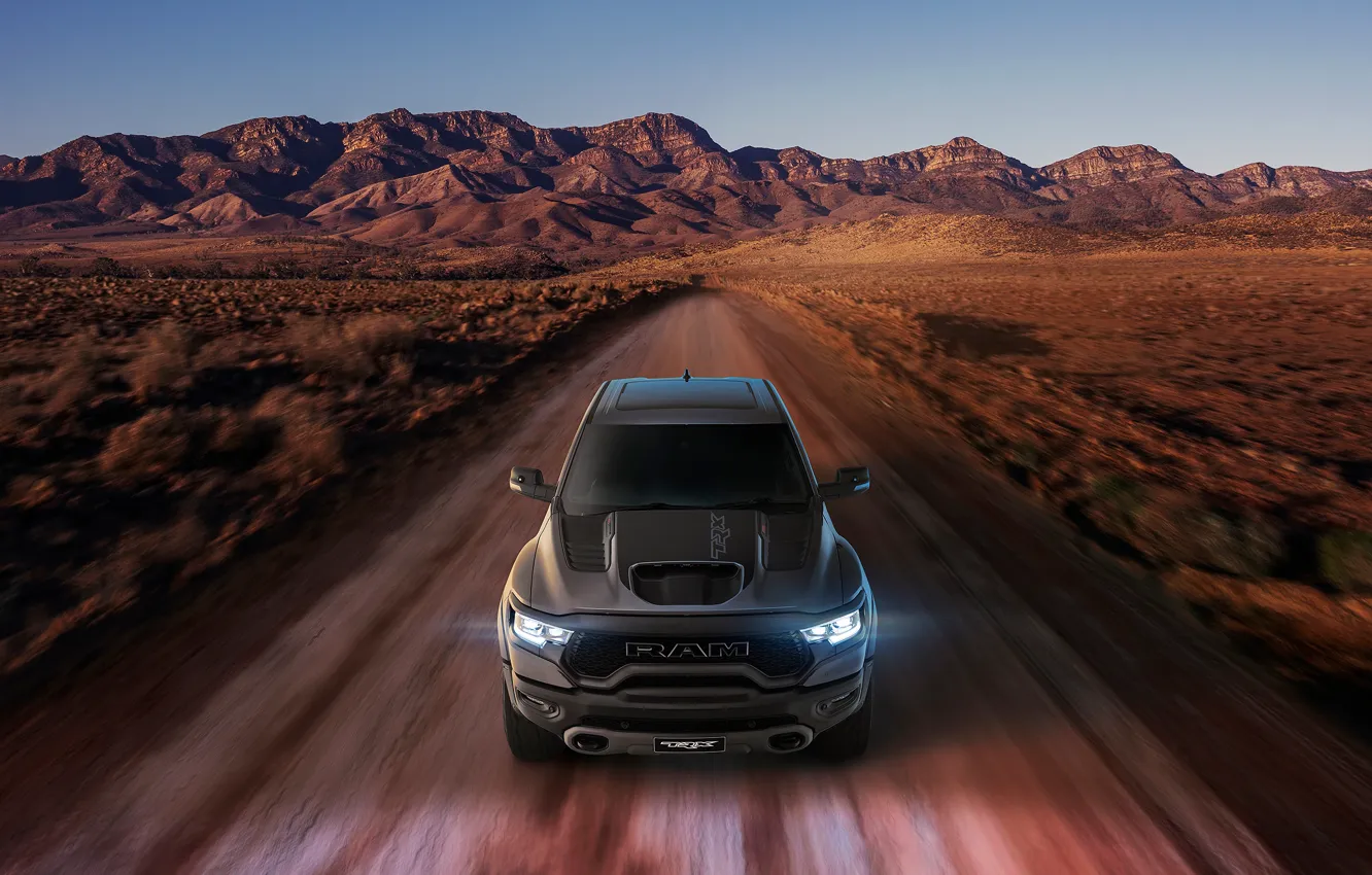 Photo wallpaper car, pickup, Ram, Ram 1500 TRX