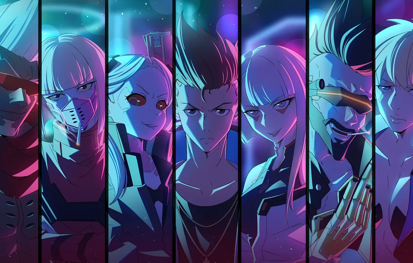 Photo wallpaper neon, cybepunk2077, Cyberpunk Edgerunners, reddit, Edgerunners