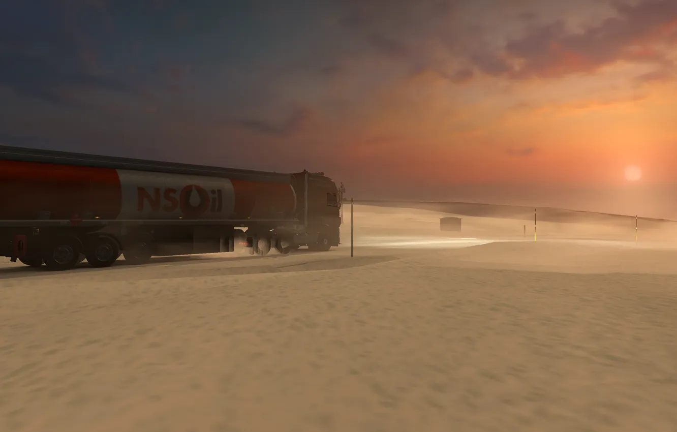 Photo wallpaper Iceland, mod, ETS2, EuroTruckSimulator2
