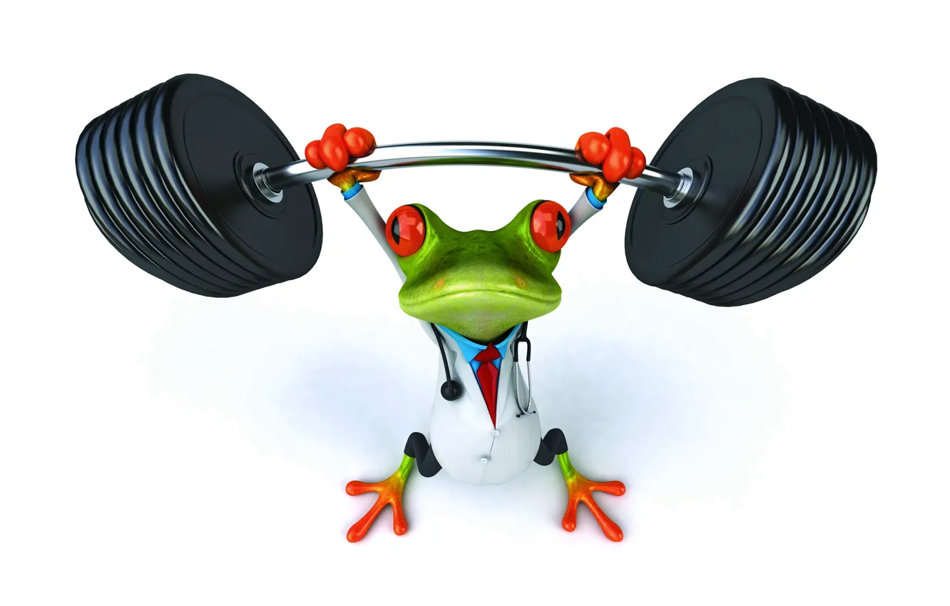 Photo wallpaper frog, frog, funny, doctor
