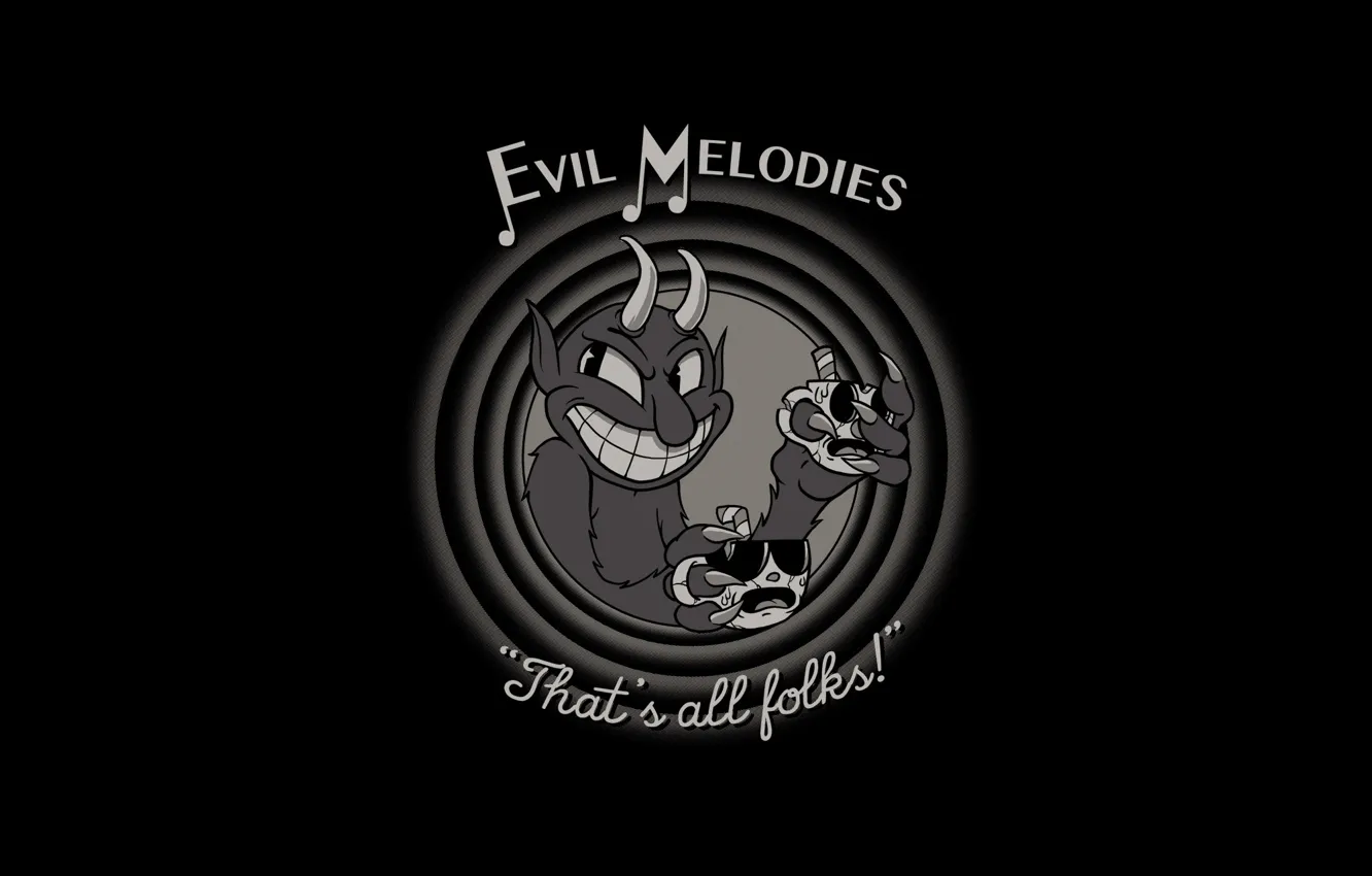 Photo wallpaper style, background, minimalism, art, the devil, devil, style, art