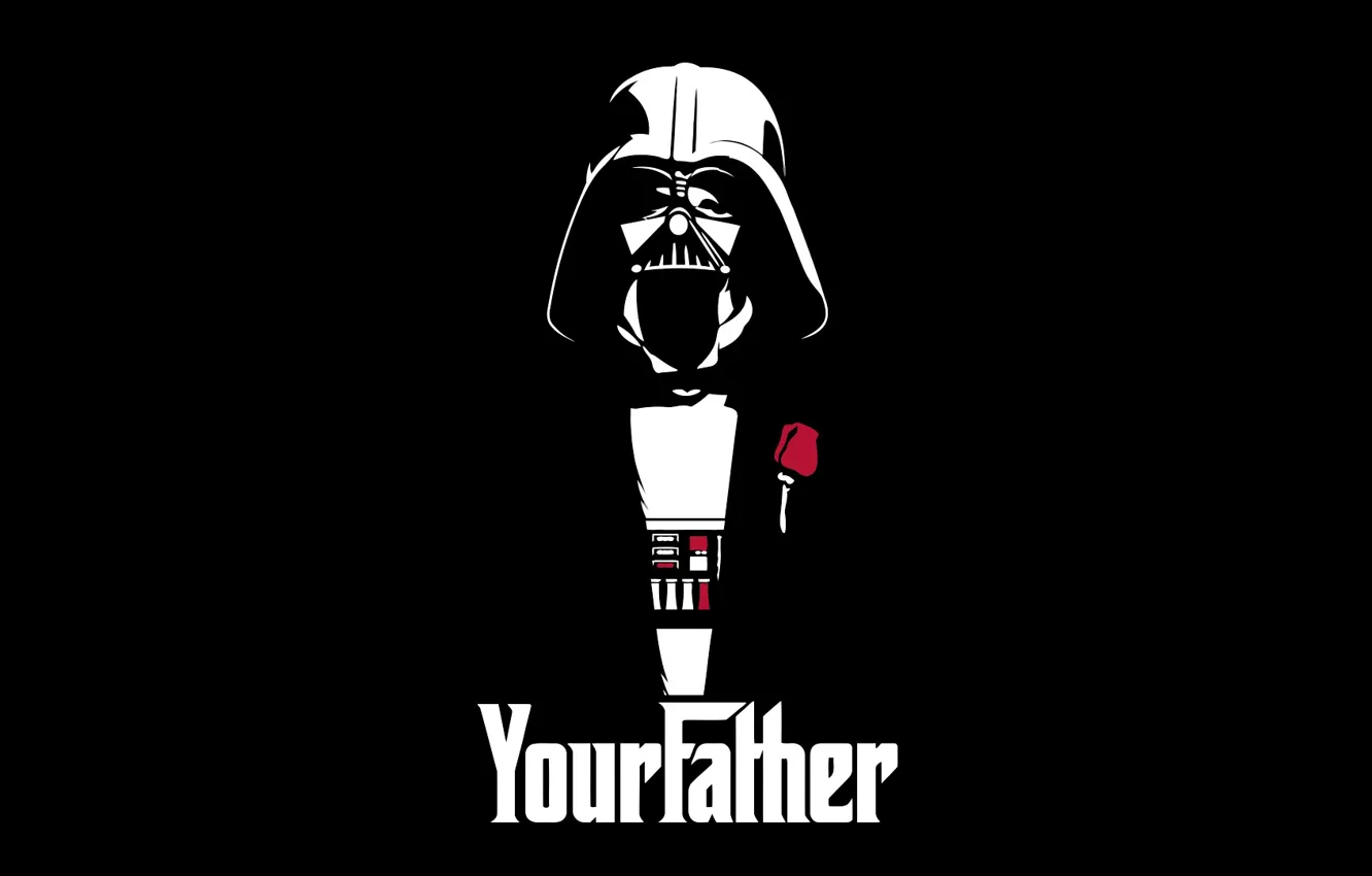 Photo wallpaper Star Wars, Darth Vader, art, Darth Vader, your father