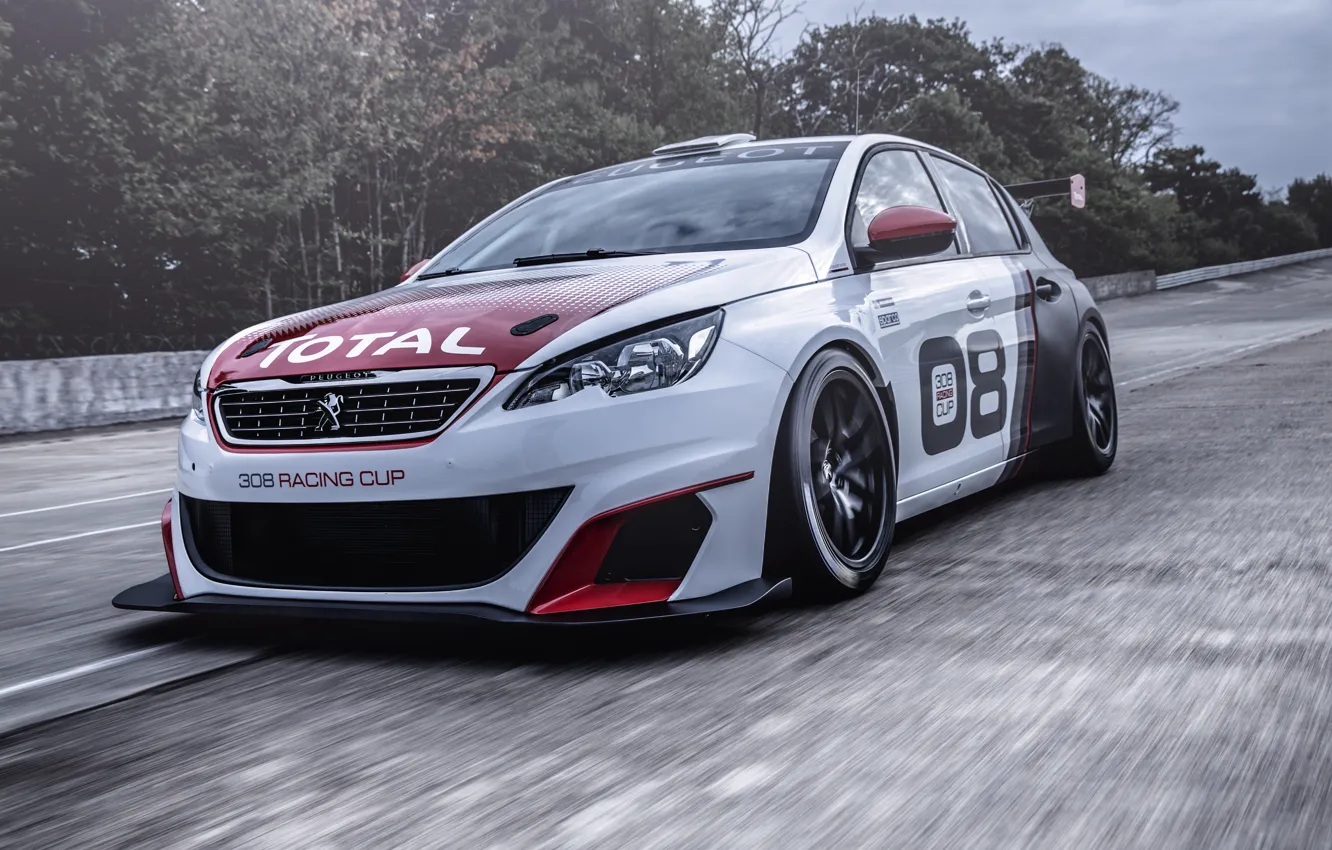 Photo wallpaper race, Peugeot, Peugeot, 308, 2016, Racing Cup