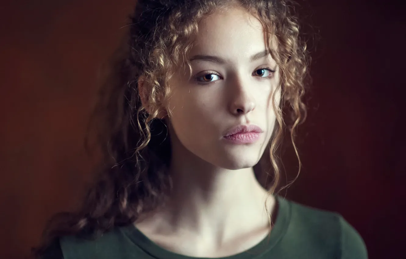 Photo wallpaper background, portrait, sponge, brown-eyed, Aleksanina Elizabeth