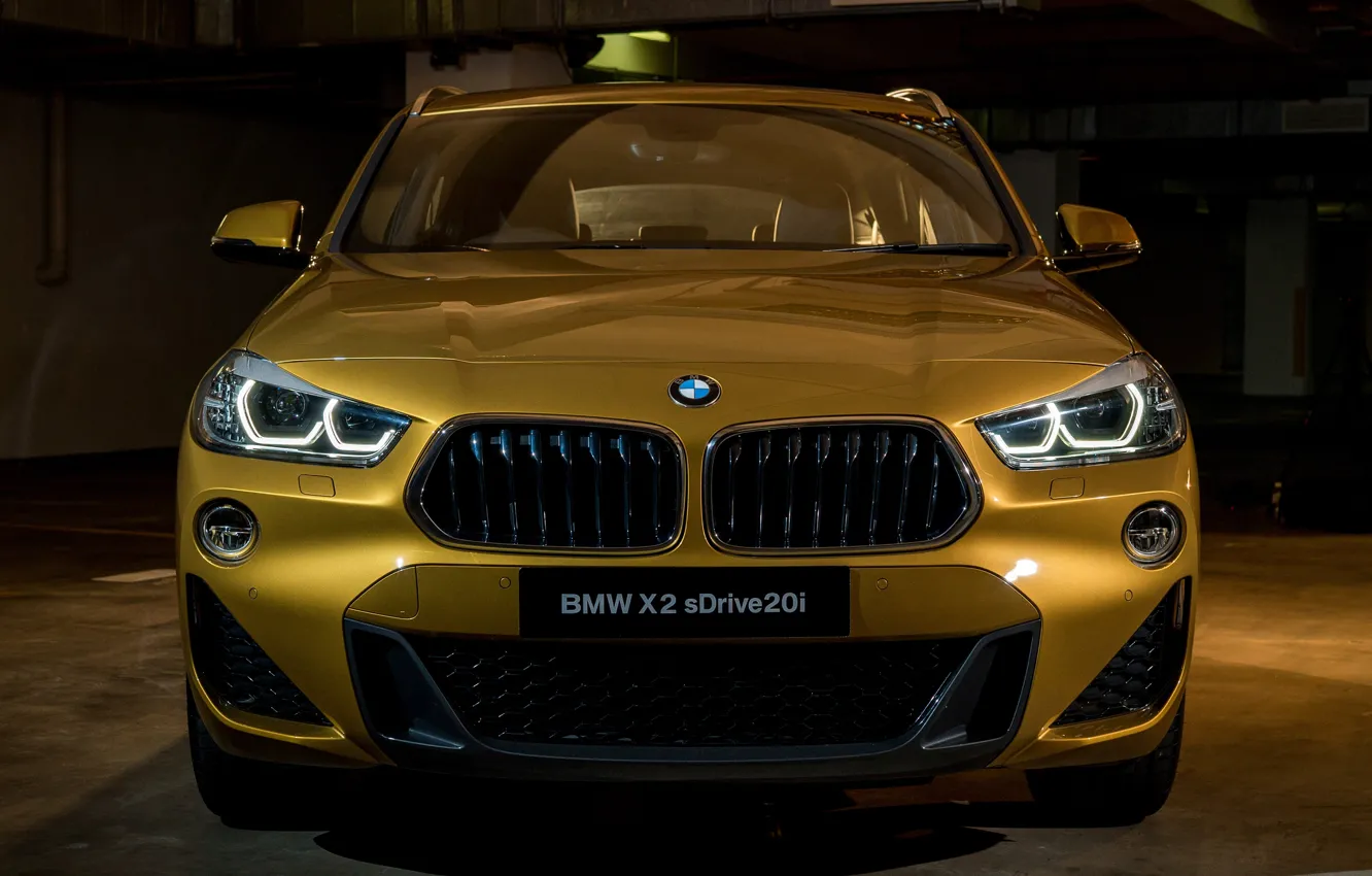 Photo wallpaper lights, front view, 2018, Sport, crossover, BMW X2 M, sDrive20i