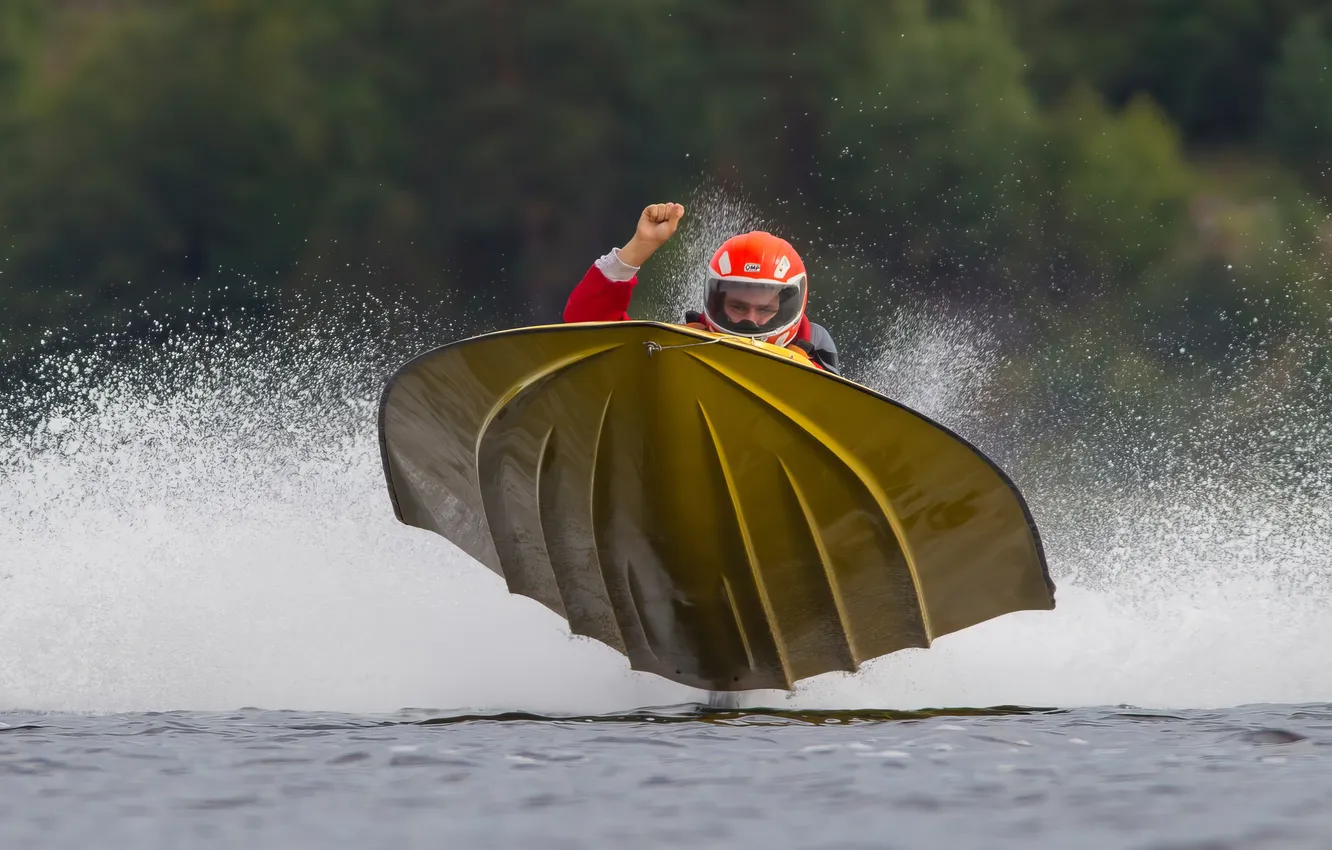 Photo wallpaper race, boat, speed