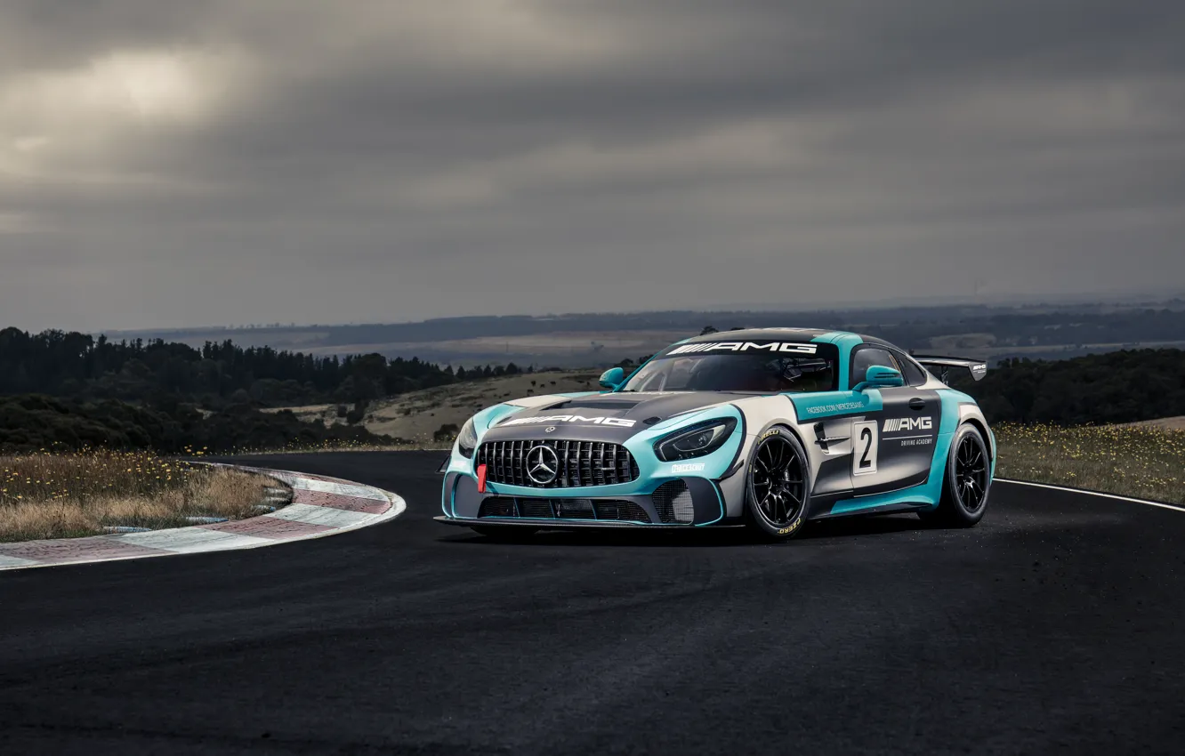 Photo wallpaper GT4, Mercedes-Benz, AMG, 2019