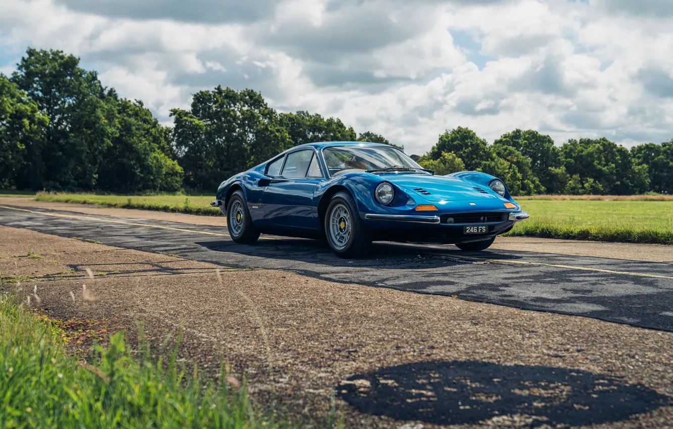 Photo wallpaper Ferrari, 1973, Dino, Ferrari Dino 246 GT