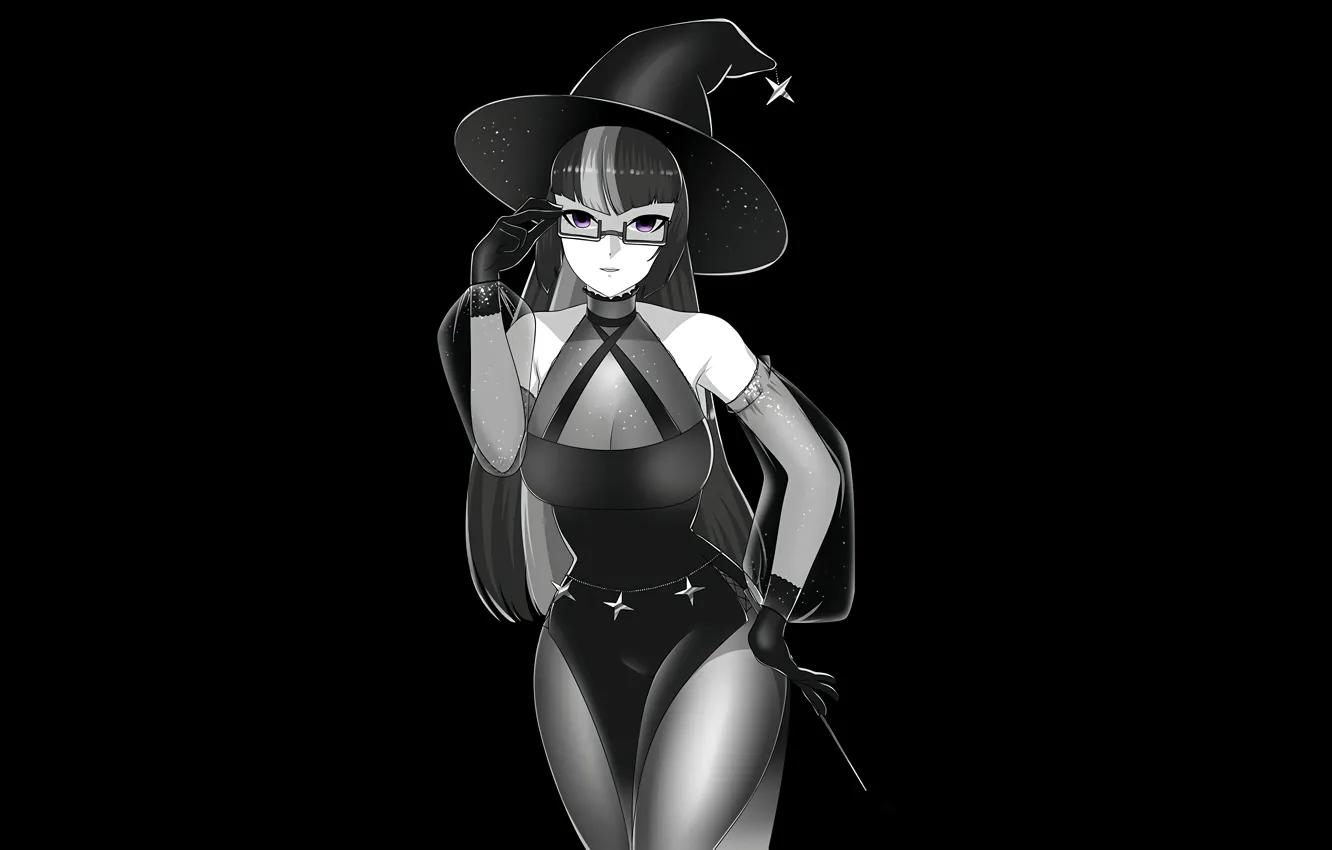 Photo wallpaper girl, sexy, cleavage, long hair, dress, boobs, anime, beautiful