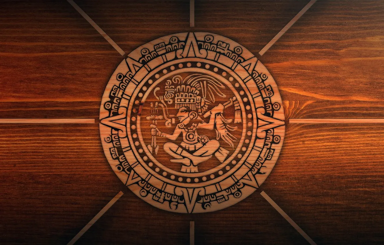 Photo wallpaper symbol, Aztec Calendar, Rituale stone carving, Aztec Gamelan, simbols, The Legend of the Fifth Sun, …