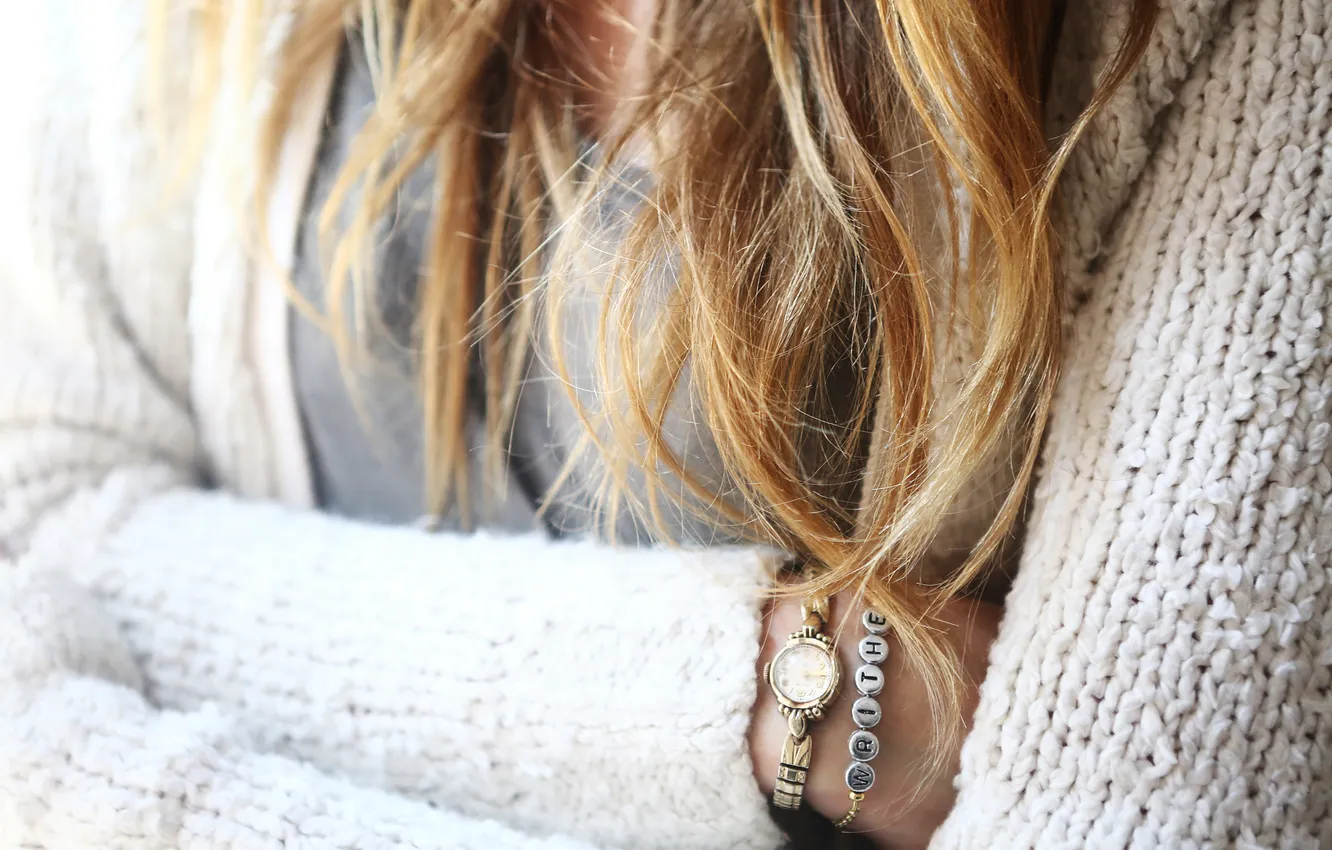 Photo wallpaper hair, watch, bracelet