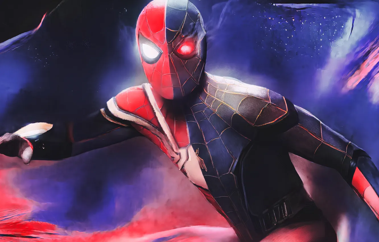 Photo wallpaper art, costume, superhero, Marvel, comic, Spider-man, Spider-Man, Peter Parker
