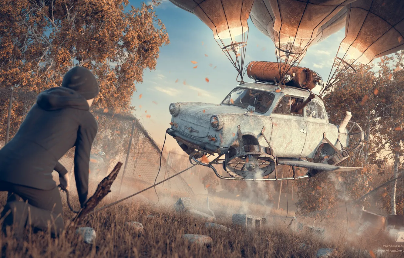 Photo wallpaper transport, guy, Final Takeoff