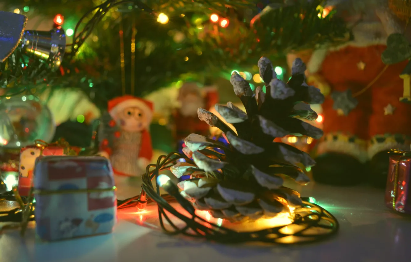 Photo wallpaper new year, 2018, 2019, rojdestvo