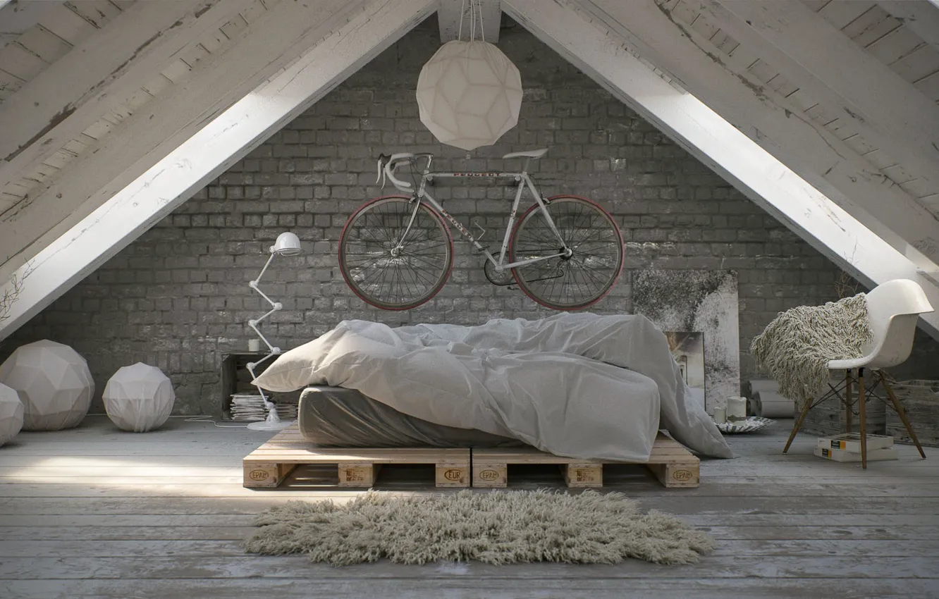 Photo wallpaper design, the room, arch, Opening