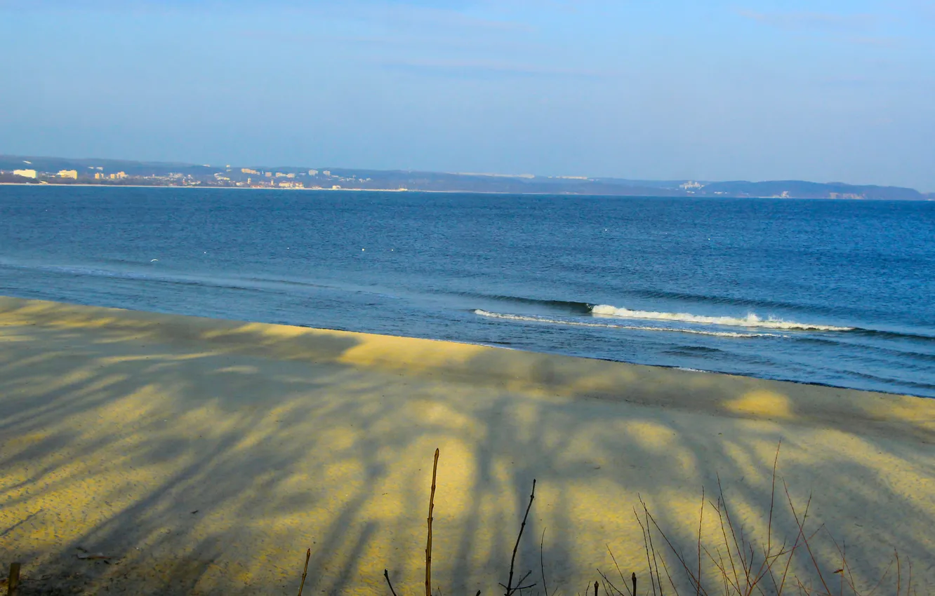 Photo wallpaper beach, sea, water, sand