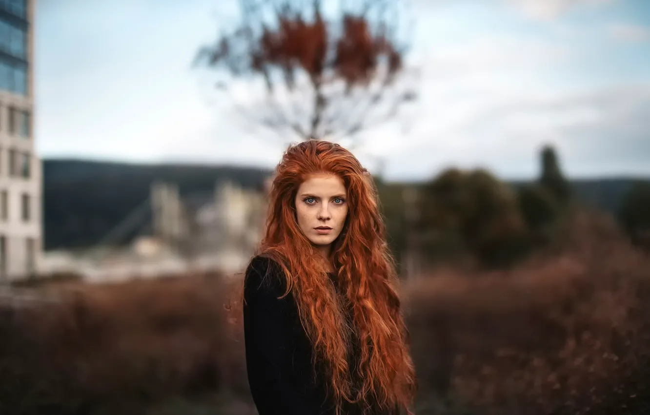 Photo wallpaper redhead, Katrin, Martin Kuhn