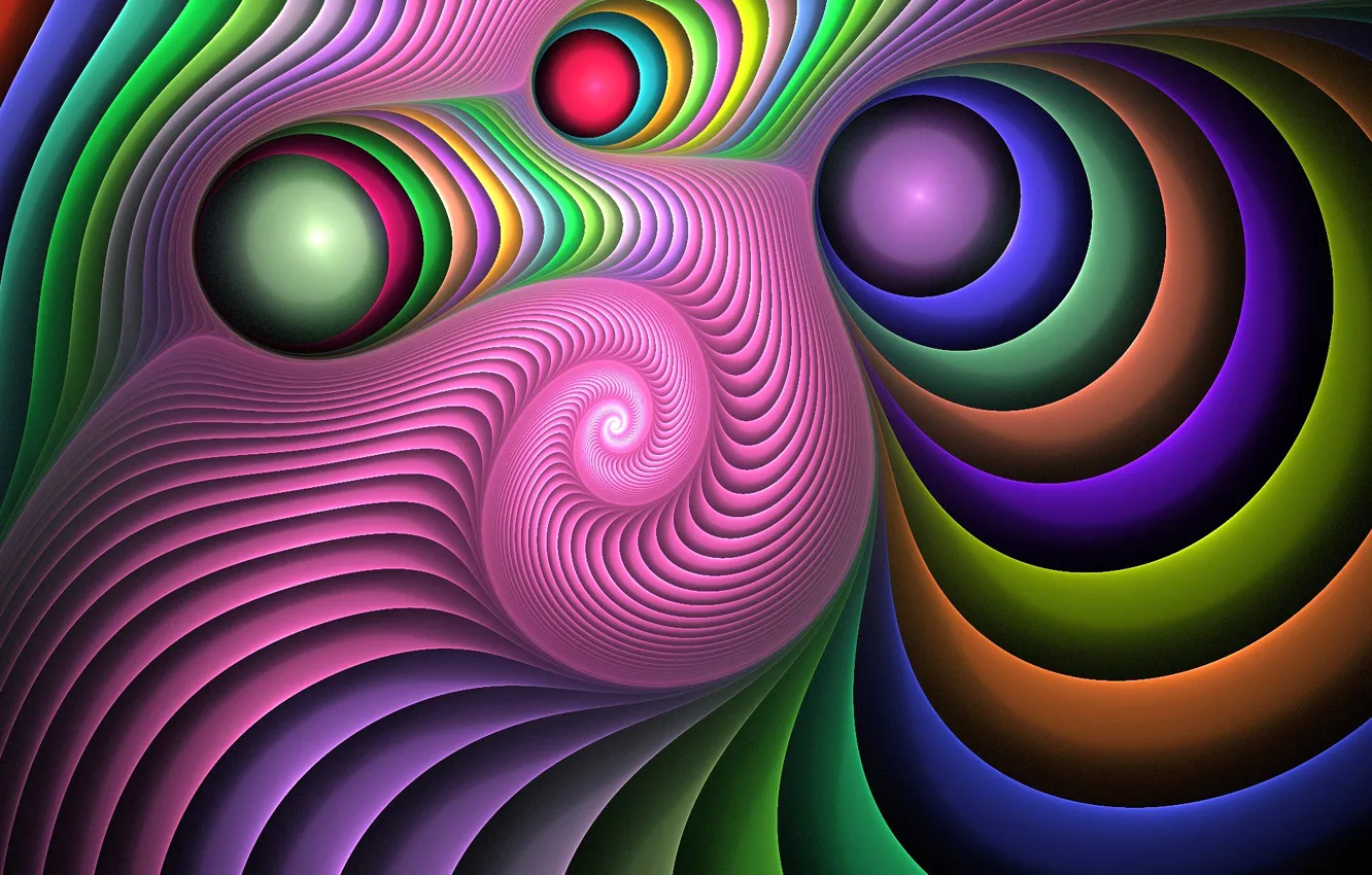 Photo wallpaper line, pattern, paint, the volume