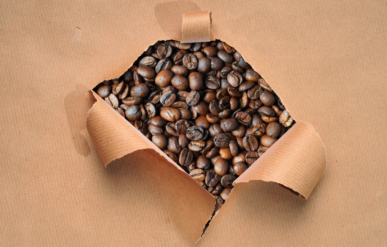 Photo wallpaper paper, coffee, grain