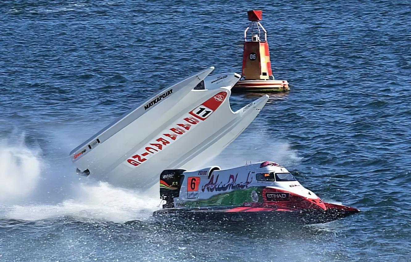Photo wallpaper race, boat, speed