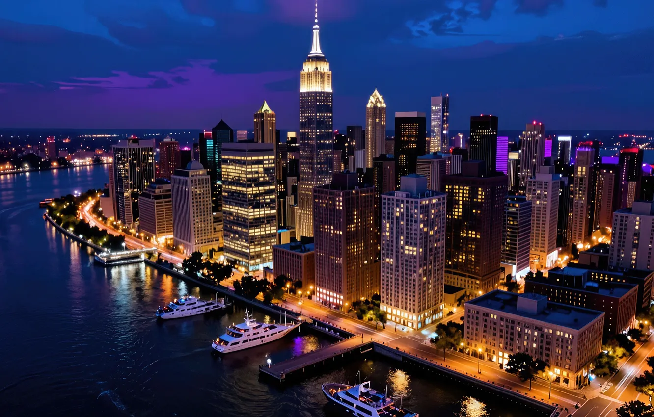 Photo wallpaper new york, manhattan, empire state building