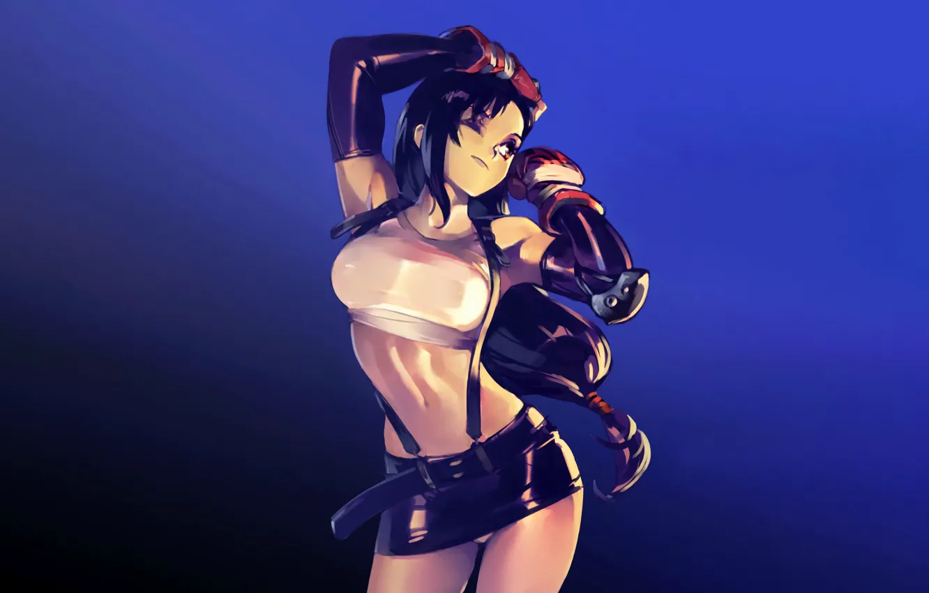 Photo wallpaper girl, sexy, Final Fantasy, blouse, panties, long hair, boobs, anime